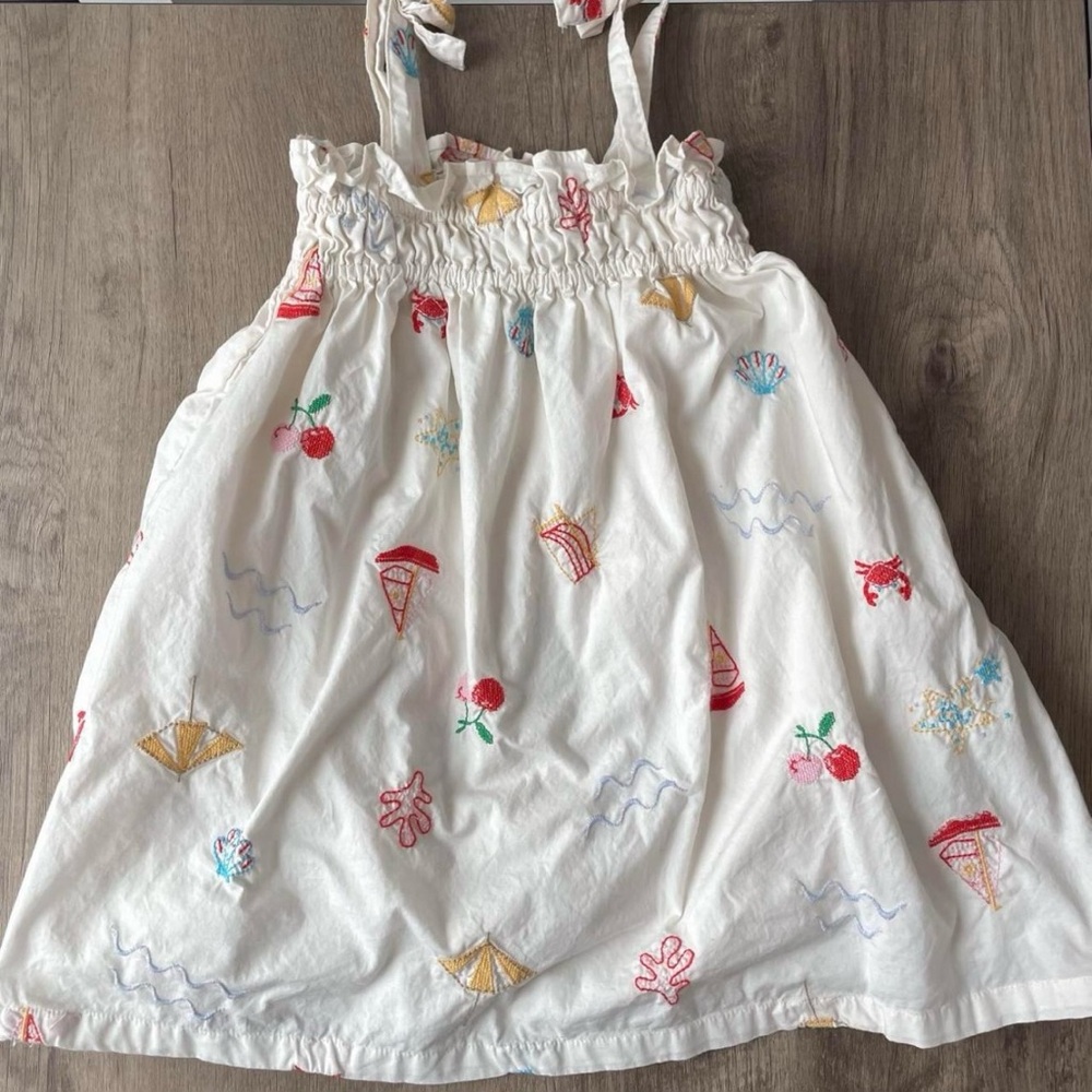 Gap Cotton Dress With Embroidered Details